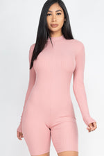 The "Too Cute" Ribbed Romper