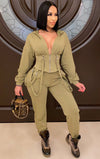 The "seraphine" belted Tracksuit Set