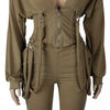 The "seraphine" belted Tracksuit Set