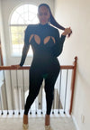 "Pop Out" Lace Up Jumpsuit
