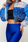 The "Bandana" Cropped Puffer Jacket