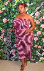 The "Sabrina"Palazzo Jumpsuit (Plus/Curve)