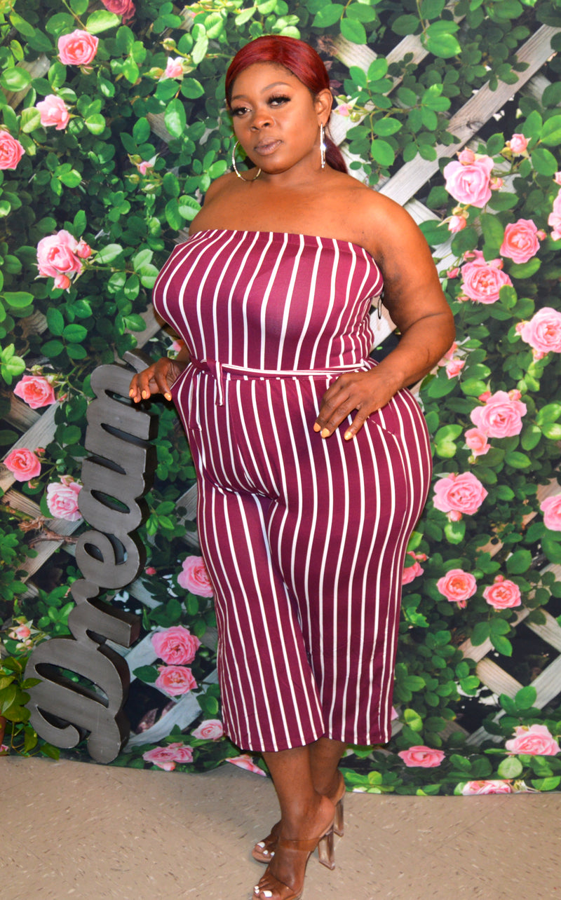 The "Sabrina"Palazzo Jumpsuit (Plus/Curve)