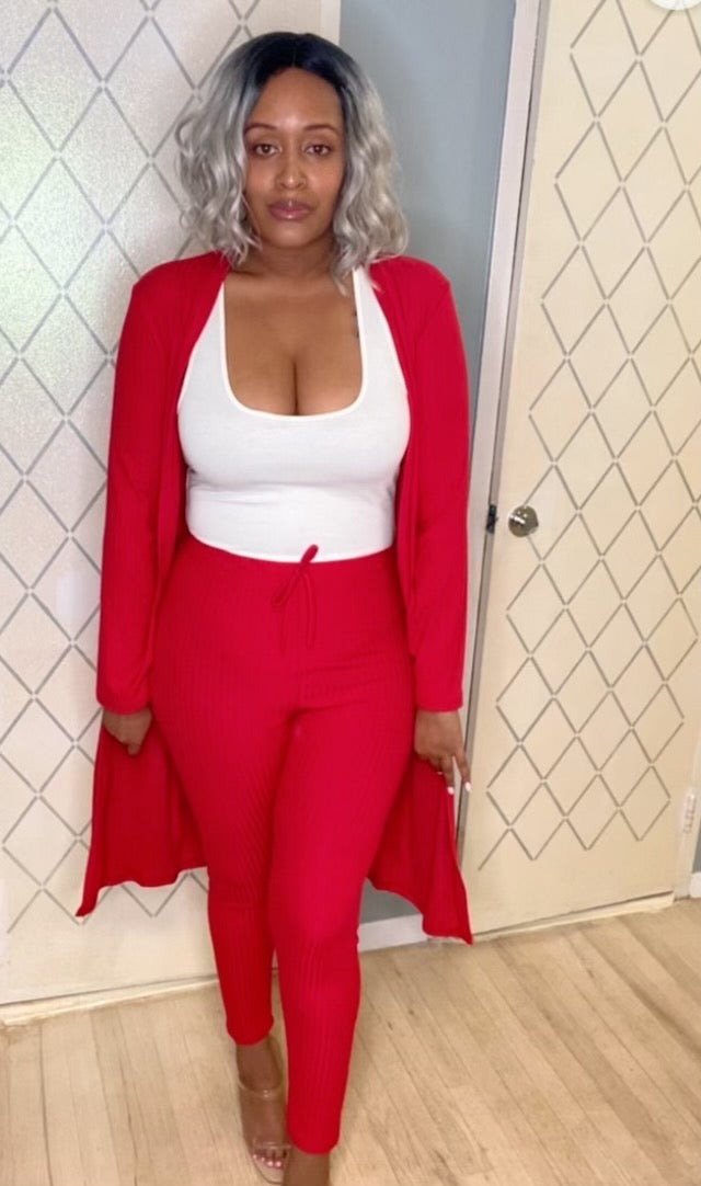 "Lets Vibe" Cardigan & Legging Set