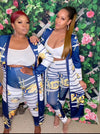 "OH SO PRETTY" Two Piece Duster Set