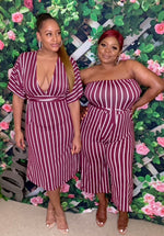 The "Sabrina"Palazzo Jumpsuit (Plus/Curve)