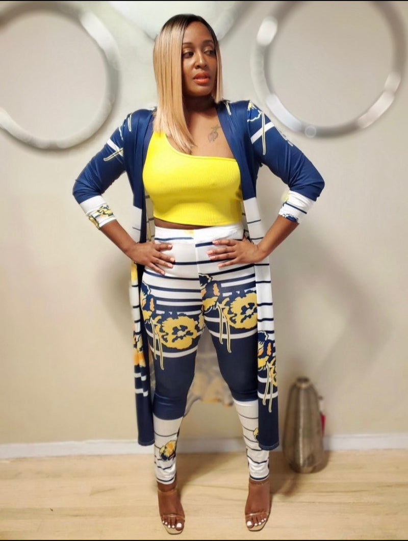 "OH SO PRETTY" Two Piece Duster Set