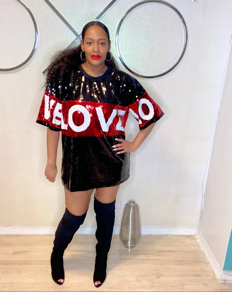 The "Love Struck" Sequin Tunic Shirt Dress