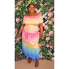 "Rainbow" Maxi Dress (Plus/Curve)