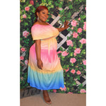 "Rainbow" Maxi Dress (Plus/Curve)