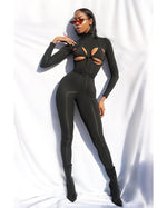 "Pop Out" Lace Up Jumpsuit