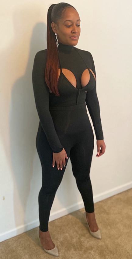 "Pop Out" Lace Up Jumpsuit