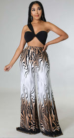The "sheila" Flare Pants & Crop Set