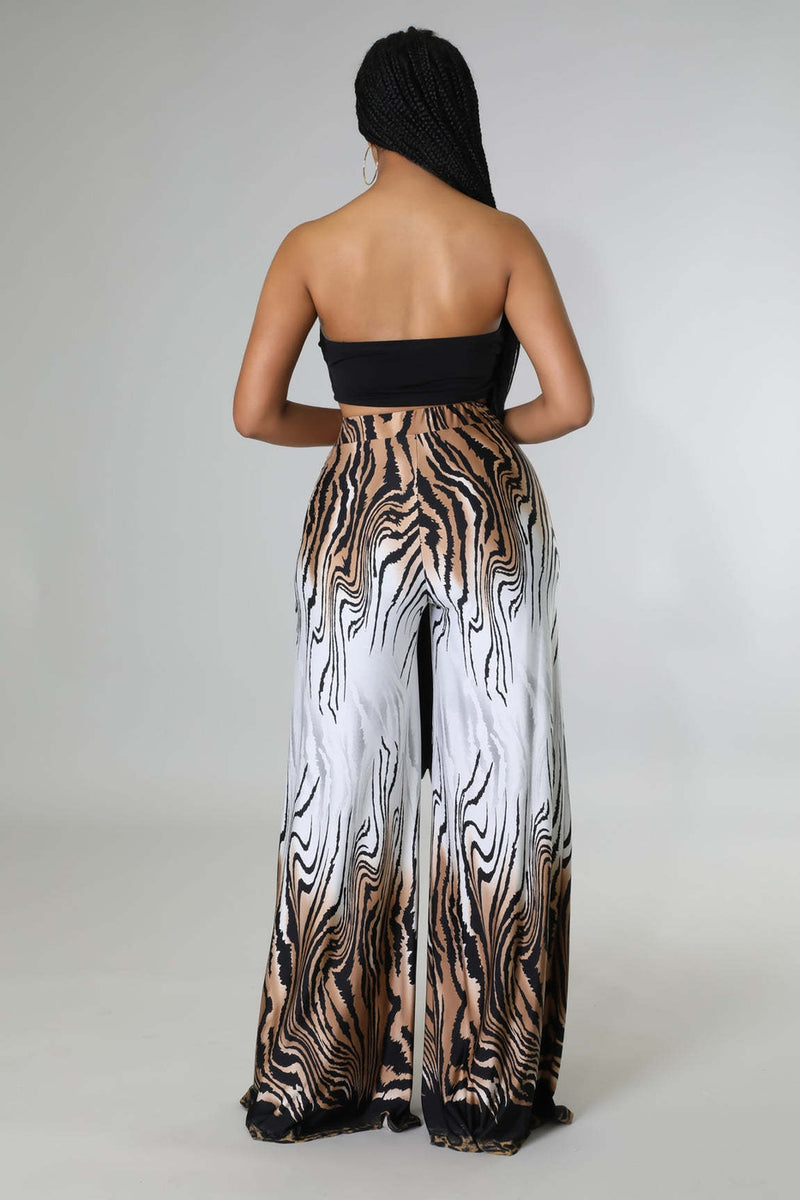 The "sheila" Flare Pants & Crop Set